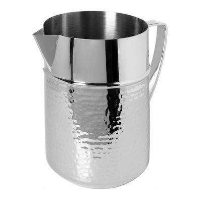 Fink Wasserkrug 1.5 Liter aus gehämmerten Edelstahl für Softdrinks oder Wasser