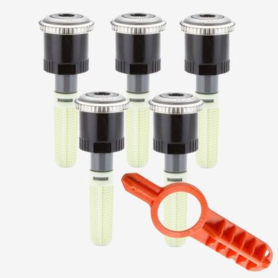 5x Hunter Rotator Düse MP 3000 360° Wurfweite 6,7 bis 9,1 m + Einstellstellschlüssel