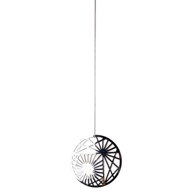 Fink runder Deko-Anhänger Edelstahl Ø 9 cm Baumschmuck für Weihnachten & Advent