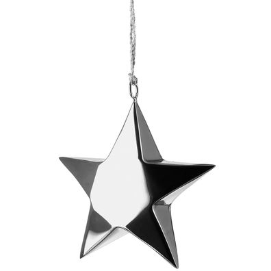 Fink große Stern Hängedeko aus Edelstahl 19 cm Anhänger für Fensterdekoration