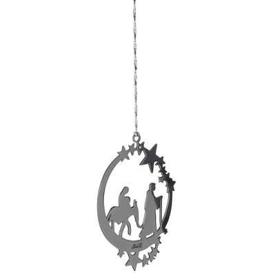 Fink Weihnachts-Deko-Anhänger 11 cm aus Edelstahl ideal für Christbaum & Fenster