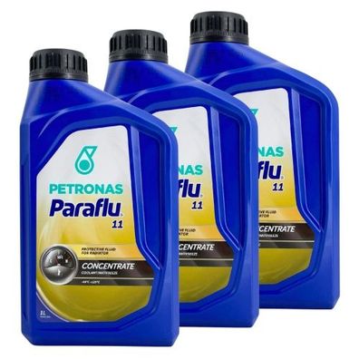 Petronas Paraflu Kühlerfrostschutz 11 blau 3x1 Liter
