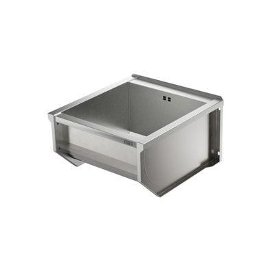 KUNe Solidum 50 Plus, tiefes & großes Edelstahl Ausgussbecken 58,2 x 62 x 33 cm