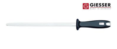 Giesser Messer Isler Messerschärfer Wetzstahl Abziehstahl Cut 25 cm schwarz rund