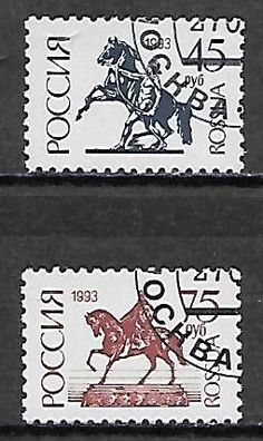 Russland gestempelt Michel-Nummer 287-288