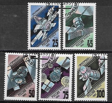 Russland gestempelt Michel-Nummer 301-305