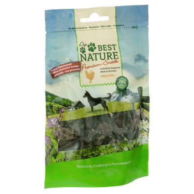 Best Nature Premium Snack für Hunde, 80 g - Häppchen Huhn