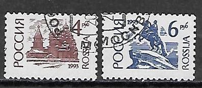 Russland gestempelt Michel Nummer 313-314