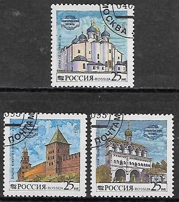 Russland gestempelt Michel Nummer 315-317