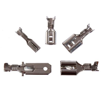 Flachsteckhülsen Flachstecker Kabelschuh unisoliert Rasternase Isolierung KFZ