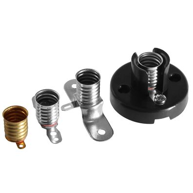 10x E10 Lampenfassung Sockel Fassung Glühlämpchen Brückenfassung Lötfahnen