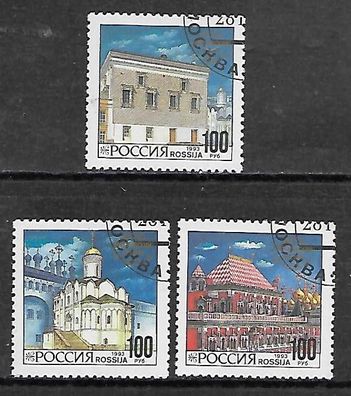 Russland gestempelt Michel Nummer 340-342