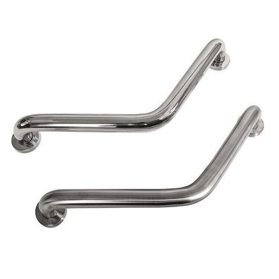 Griffiger Edelstahl Haltegriff 32mm Wandgriff Badewanne Dusche Stange Winkel