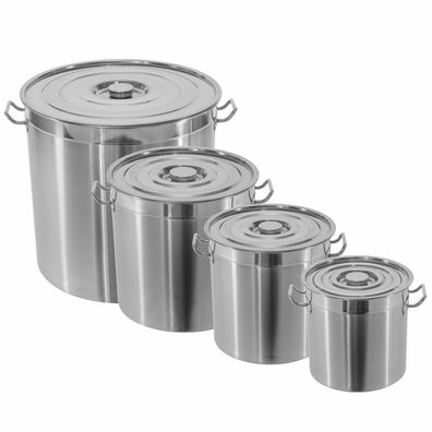 Edelstahl Kochtopf Gastrotopf Suppentopf Küche Gastronomie Topf 20L–95L wählbar