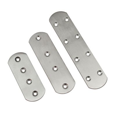 Edelstahl Lochblech Flachverbinder Lochplatte Holzverbinder Verbinder Blech 5–15