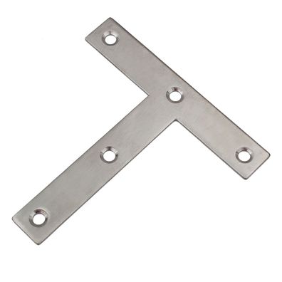 Edelstahl T-Blech Lochplatte Holzverbinder Lochblech Flachverbinder 5-18 cm