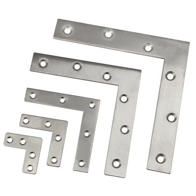Edelstahl L-Blech Eckwinkel Winkelverbinder Holzverbinder Flachverbinder 6-03