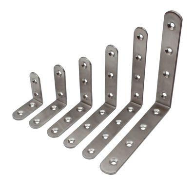 Winkelverbinder Edelstahl Lochwinkel Eckwinkel Möbelverbinder Holzverbinder Halt