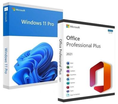 Microsoft Office 2021 Professional Plus + Windows 11 Pro Bundle