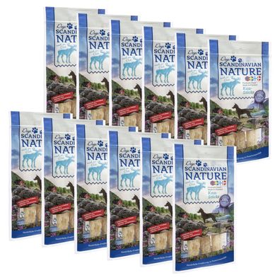 Scandinavian Nature Dogs mit Elch, 12x 45 g - Kausticks für Hunde
