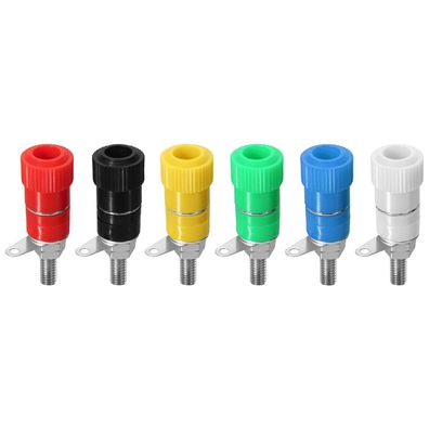 10x Bananen Kupplung 4mm Einbaubuchse Laborkupplung Stecker Bananenkupplung