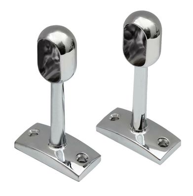 Ovalrohr 15x30mm Halter Kleiderstange Halterung Stangenhalter Garderobe 3-13