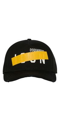 Dsquared2 Be ICON Baseball Cap Schwarz gelb Unisex