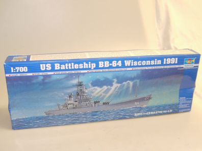 05706 Trumpeter 1:700 US Wisconsin 1991 BB-64, neuw./ovp