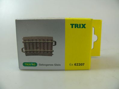 H0: Trix 62207 '6x Gebogenes Gleis 43,75mm' – neu