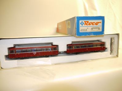 h0: Roco 43018 Schienenbus VT 98 mit Beiwagen, gebraucht/ovp/AC/dig