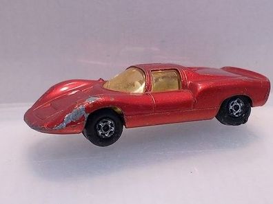 Porsche 910 rotmetallic Matchbox Lesney Superfast Nr. 68A Modellauto