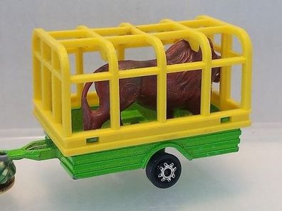 Anhängerkäfig mit Löwe 1:53 Majorette Modellauto 21720 Modellauto