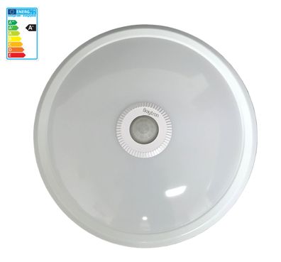 12W LED Deckenlampe Ø 290mm Kaltweiß 6500K 820 lm mit Bewegungsmelder Deckenleucht