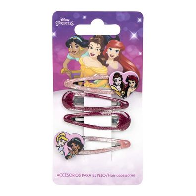 Disney Princess Haaraccessoires 4 Stück für Alltag & Party
