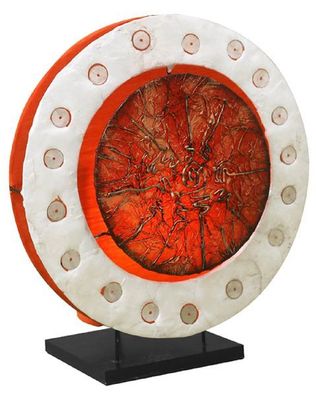 Deko-Leuchte Andra, Tisch-Lampe, rund, ca 30 cm Durchmesser, Stimmungsleuchte