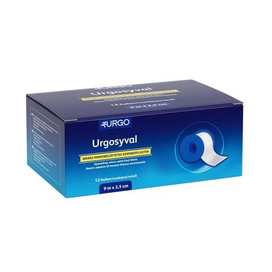 Urgosyval Rollenpflaster 2,5 cm x 5 m 12 Rollen
