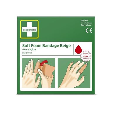 Cederroth Soft Foam Bandage 6 cm x 4,5 m