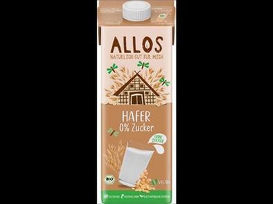 Allos 3x Hafer 0% Zucker Drink 1l