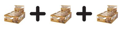 3 x Quest Nutrition Quest Bars (12x60g) Apple Pie