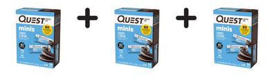 3 x Quest Nutrition Quest Mini Bars (14x23g) Cookies and Cream