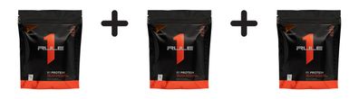 3 x Rule1 R1 Protein (1lbs) Chocolate Fudge