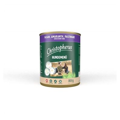 Christopherus Menü Adult mit Fasan, Amaranth & Pastinake 6 x 800g