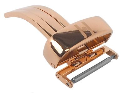 HIRSCH Deployment BUCKLE | Faltschließe Edelstahl rosé 31129