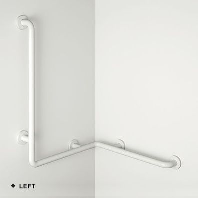 pba 01 Duschhandlauf rechts 760x400mm, aus Nylon, mit Brausehalterstange 1160mm
