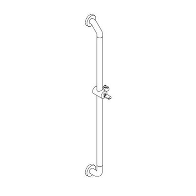 pba 01 Brausehalterstange AS mit BRH aus Nylon, 1170mm