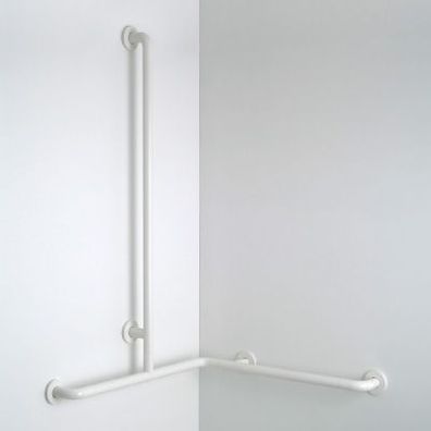 pba 01 Duschhandlauf L 760x760 mit BH, Brausehalterstange 1160mm, aus Nylon