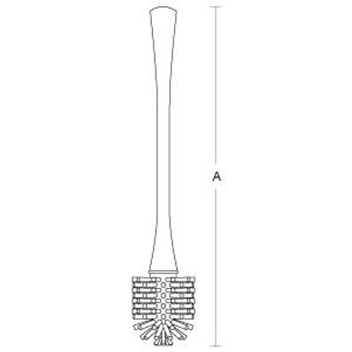 pba 01 WC-Bürste für Art 4CN.486.00CL aus Nylon, 480mm