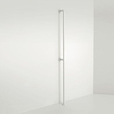 pba 01 Haltegriff, vert. Boden-/Wand- montage mit Mittelstütze, Nylon, 1860mm