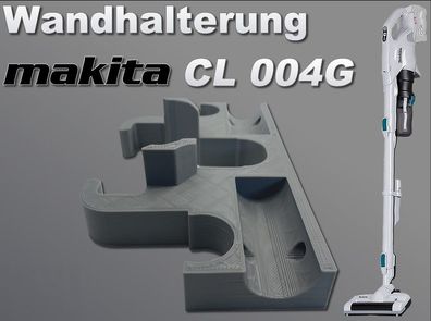 Wandhalterung f. Makita CL004G Staubsauger Wand Halter, weiß, schwarz, grau