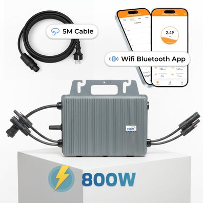 TSUN Mikro Wechselrichter Inverter TSOL-MS800 800 Watt für Balkonkraftwerk 2MPPT